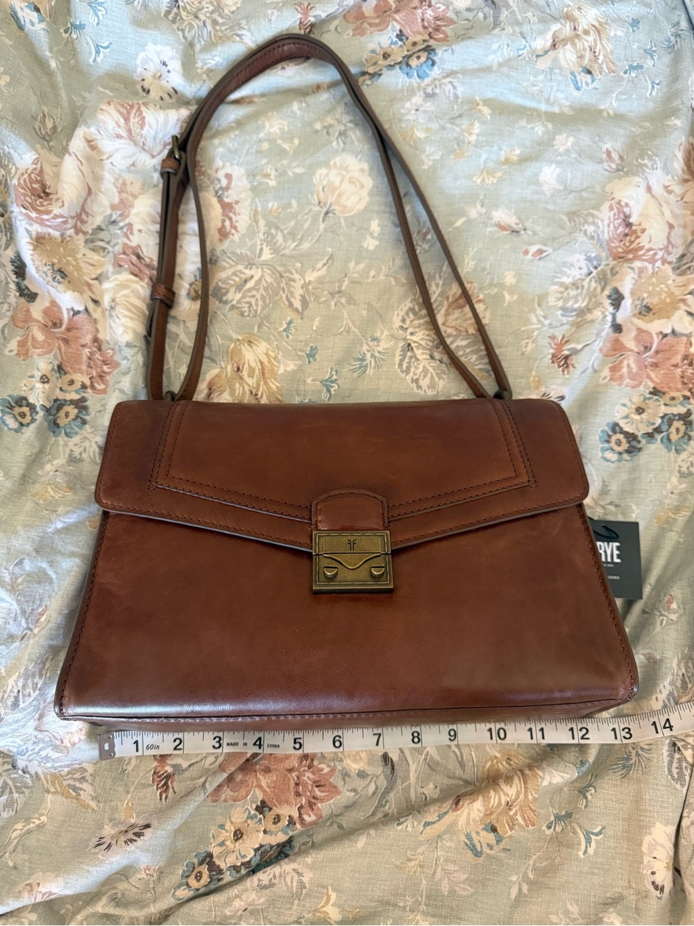Frye Brown Leather Shoulder Bag NWT